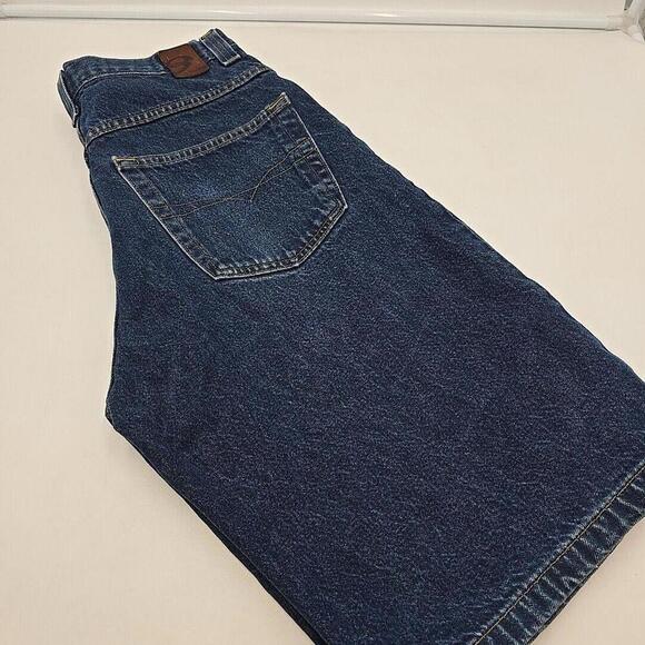 Vintage Y2K Anchor Blue BAGGY Skate Light Wash Denim Blue Jean Shorts Mens 31 - Picture 12 of 15